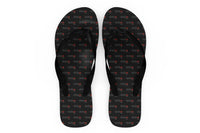 Thumbnail for Aviation Heartbeats Designed Slippers (Flip Flops)