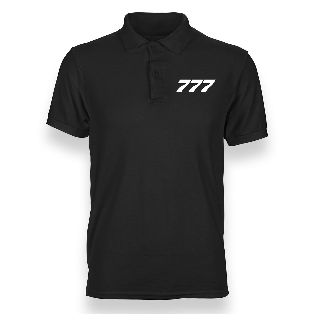 777 Flat Text Designed "WOMEN" Polo T-Shirts