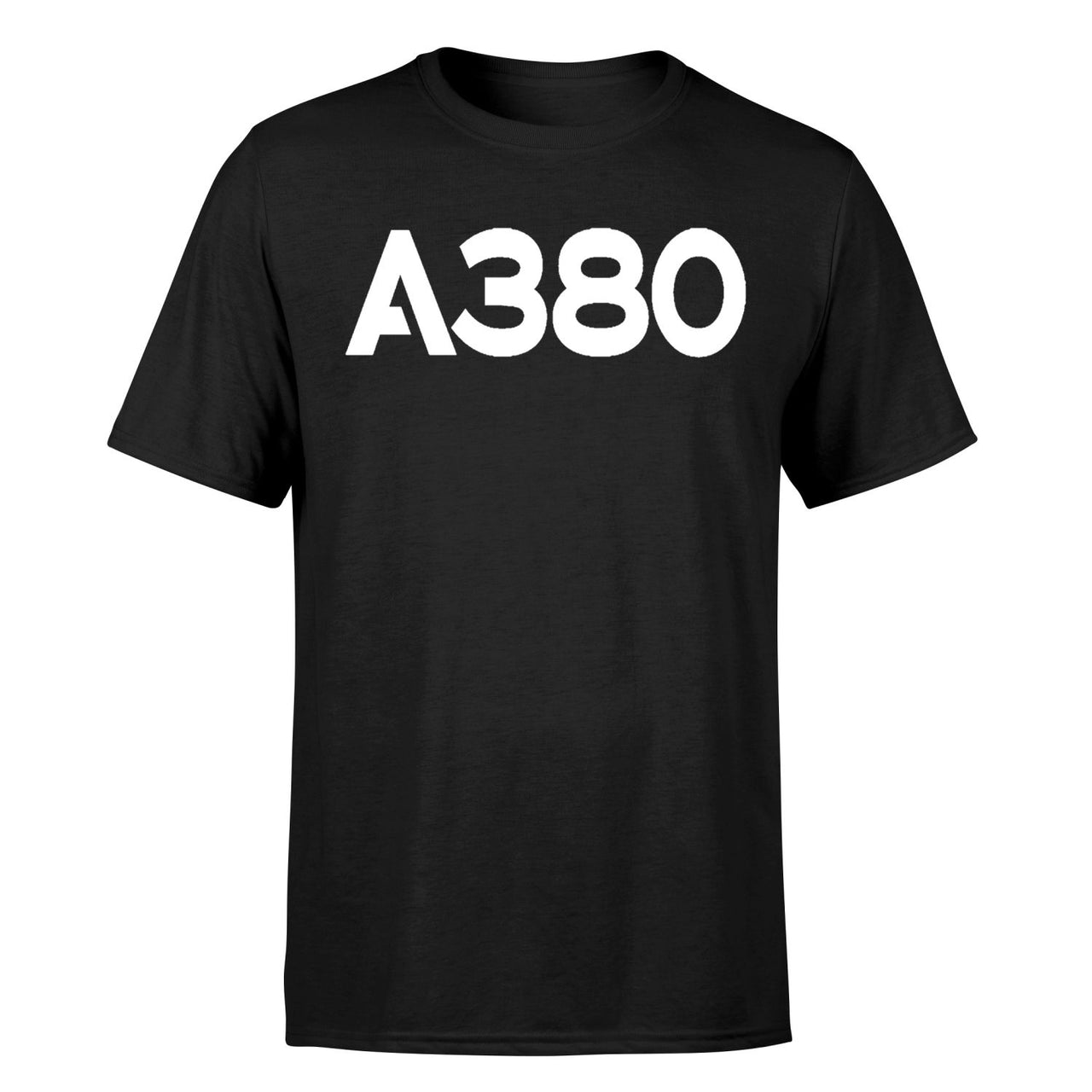 A380 Flat Text Designed T-Shirts