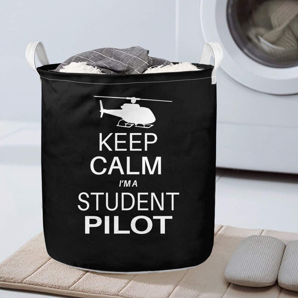 Student Pilot (Helicopter) Designed Laundry Baskets