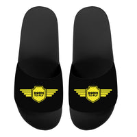 Thumbnail for Born To Fly & Badge Designed Sport Slippers