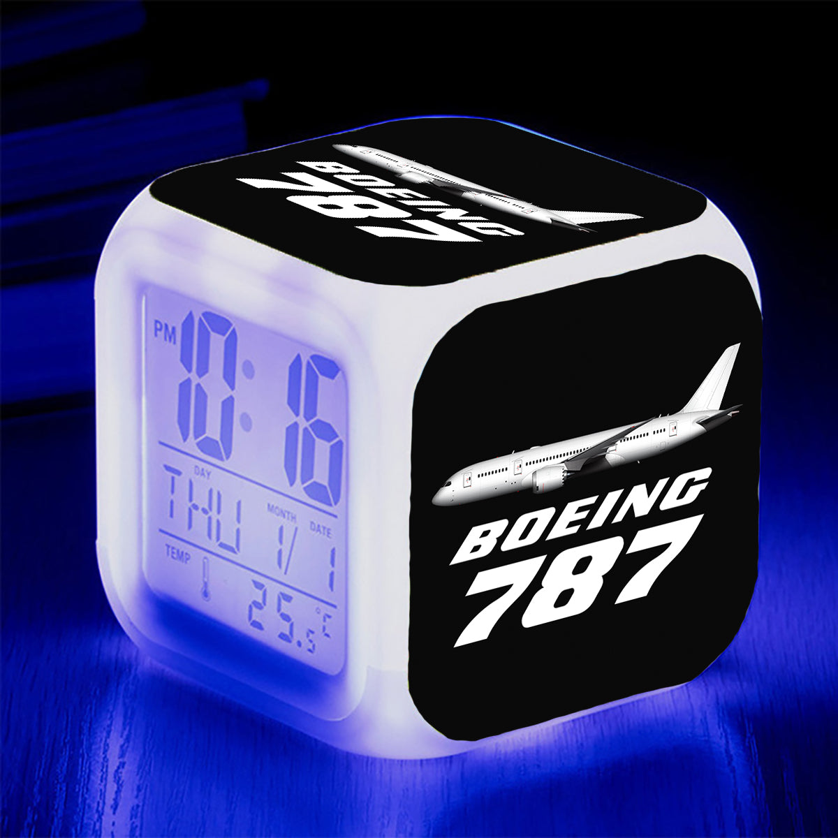 The Boeing 787 Designed "7 Colour" Digital Alarm Clock