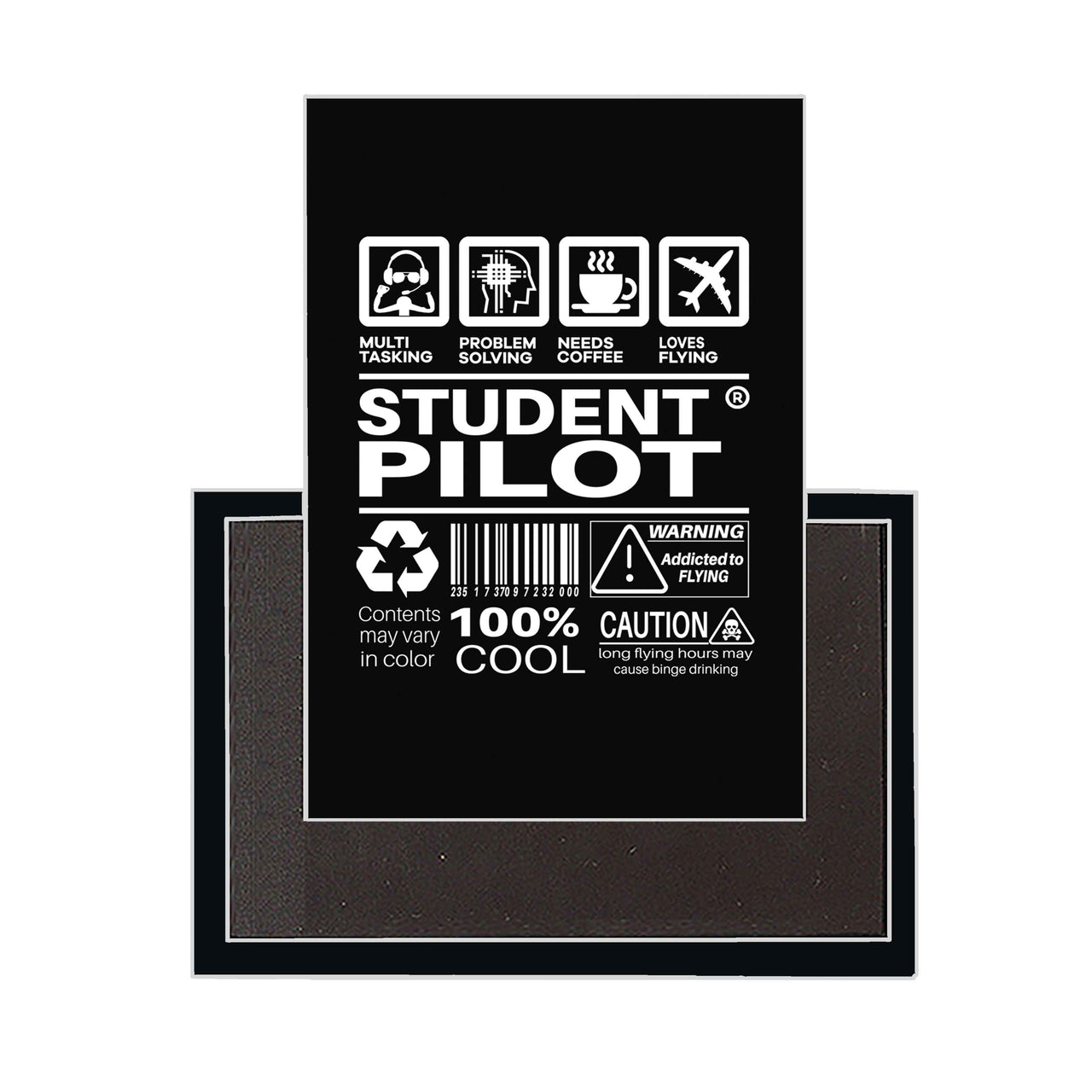 Student Pilot Label Designed Magnets