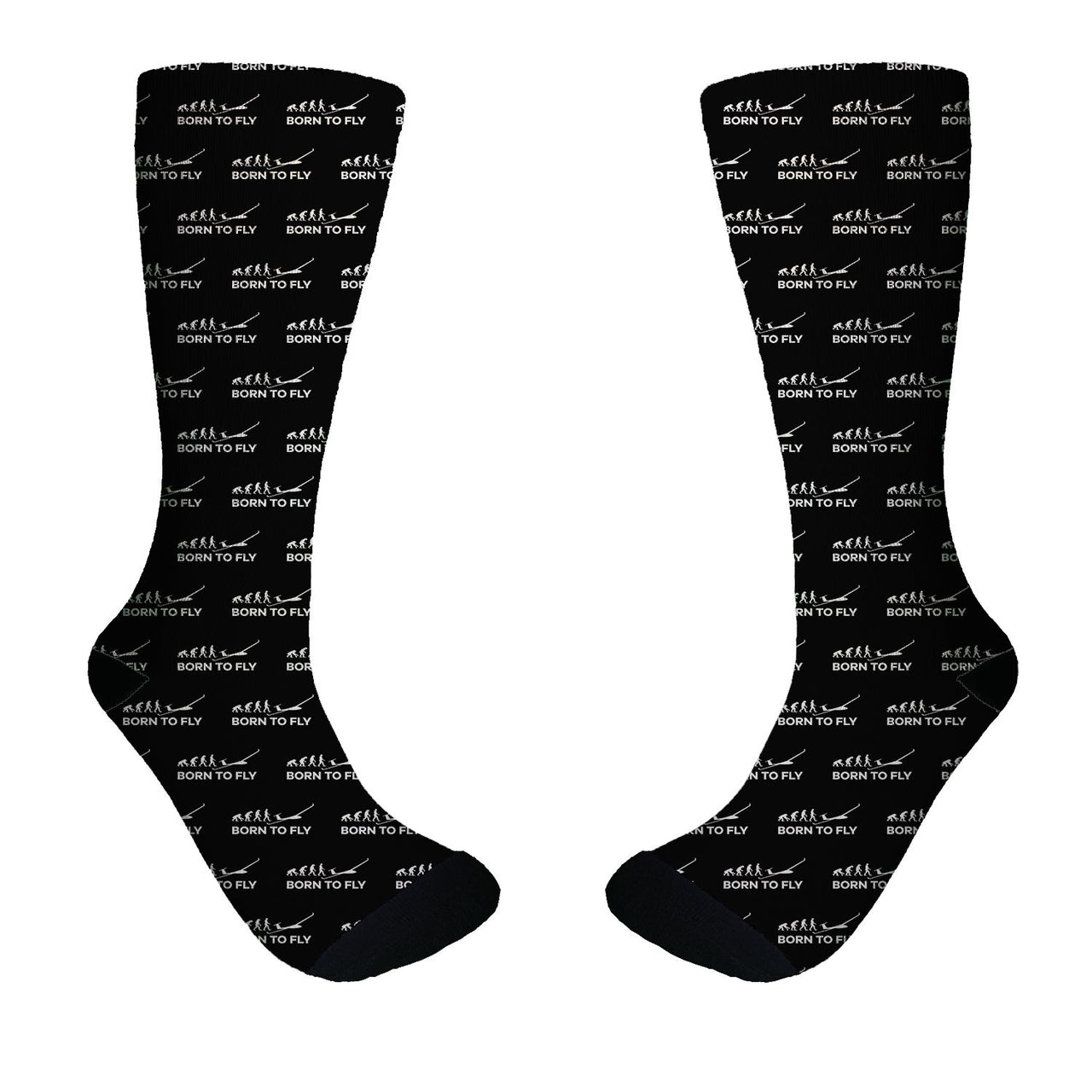 Born To Fly Glider Designed Socks