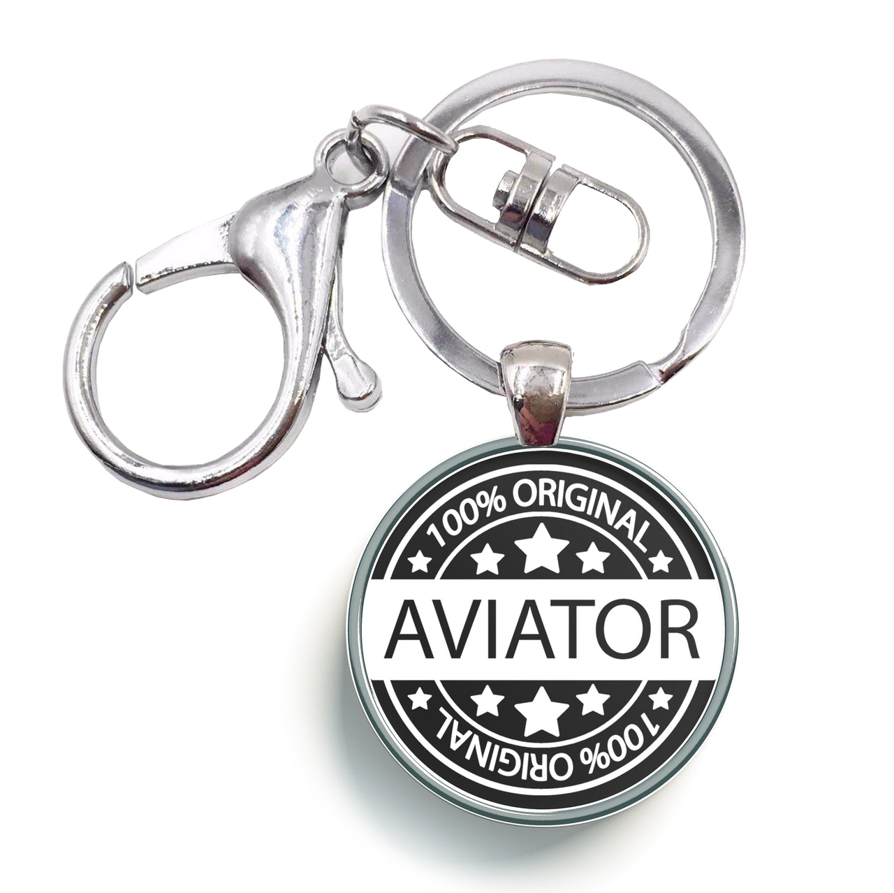 100 Original Aviator Designed Circle Key Chains