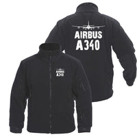 Thumbnail for Airbus A340 & Plane Designed Fleece Military Jackets (Customizable)