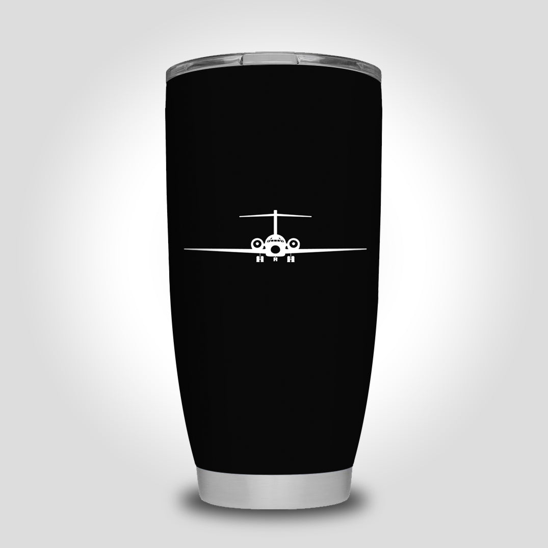 Boeing 717 Silhouette Designed Tumbler Travel Mugs