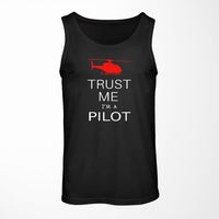Thumbnail for Trust Me I'm a Pilot (Helicopter) Designed Tank Tops