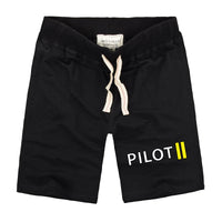 Thumbnail for Pilot & Stripes (2 Lines) Designed Cotton Shorts