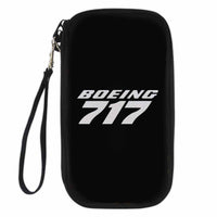 Thumbnail for Boeing 717 & Text Travel Cases & aviation design on travel case wallet for travel documents.