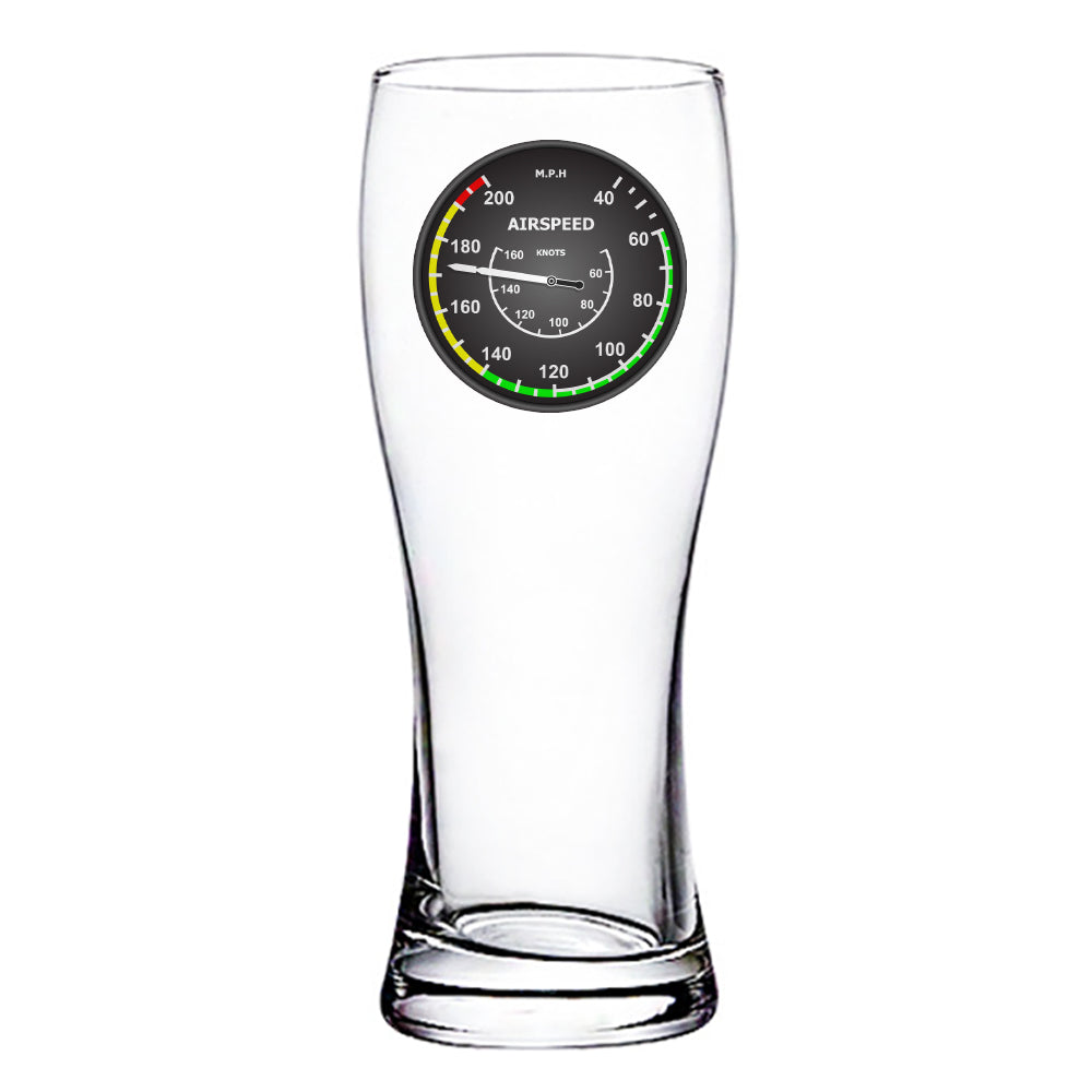 Airspeed 2 Designed Pilsner Beer Glasses