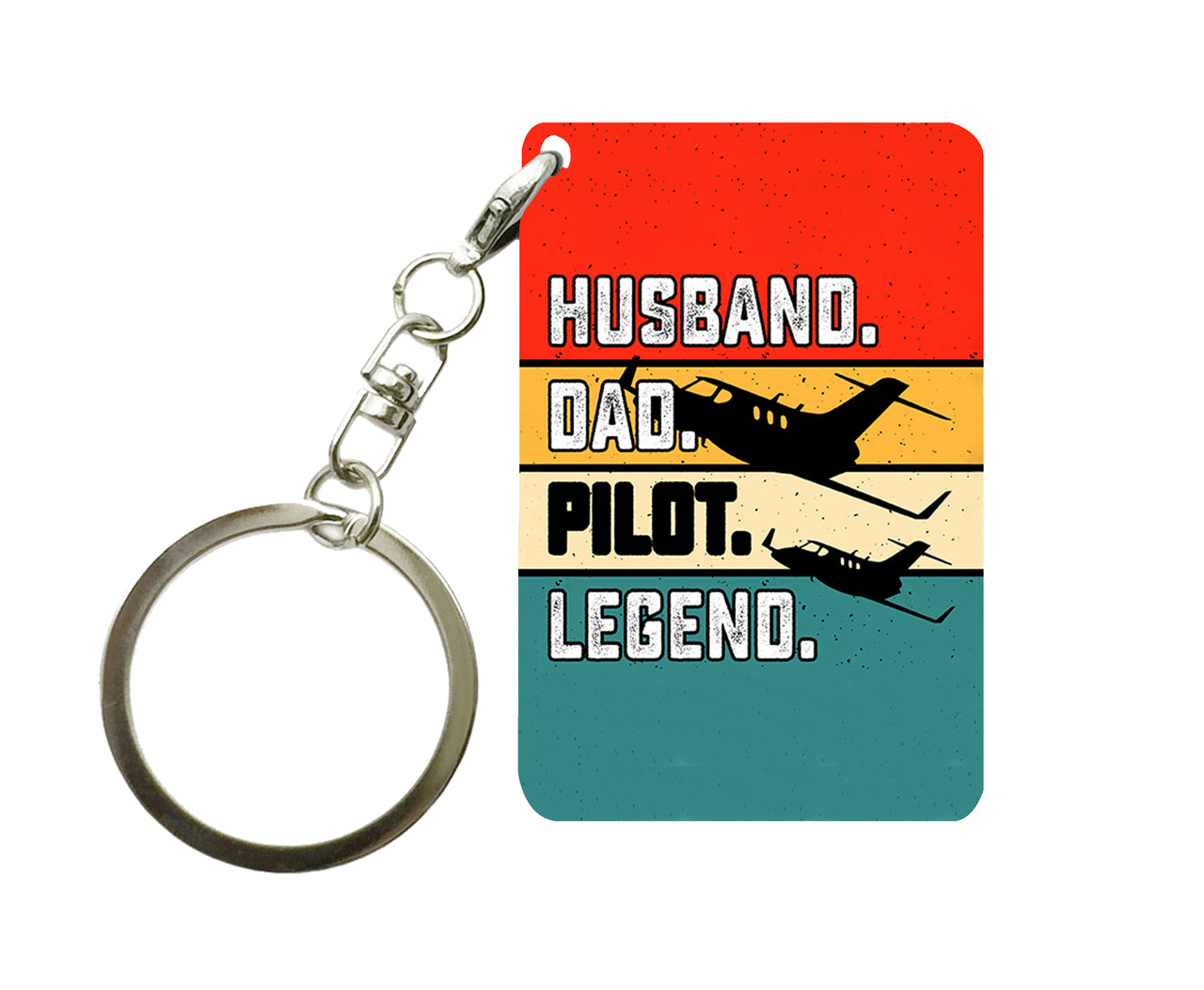 Husband & Dad & Pilot & Legend Designed Key Chains