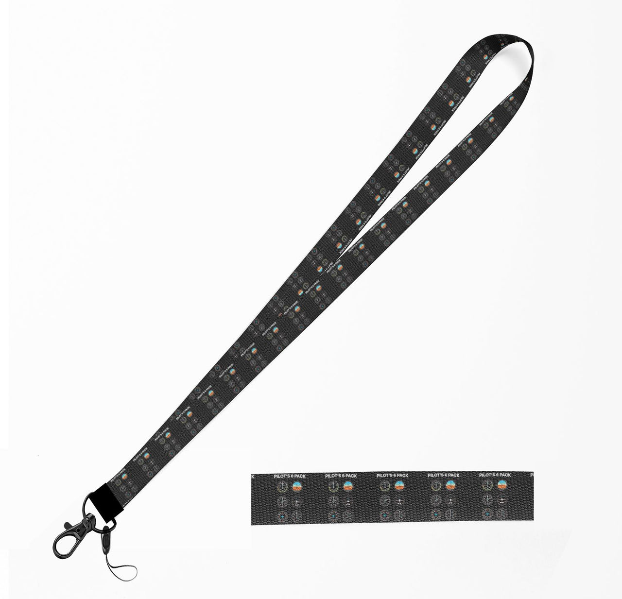 Pilot's 6 Pack Designed Lanyard & ID Holders