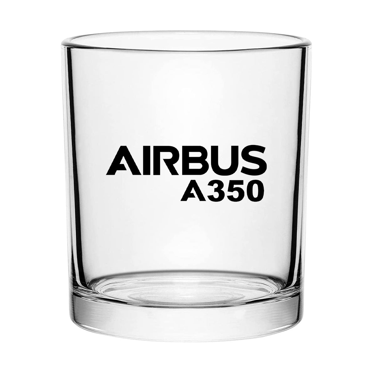Airbus A350 & Text Designed Special Whiskey Glasses