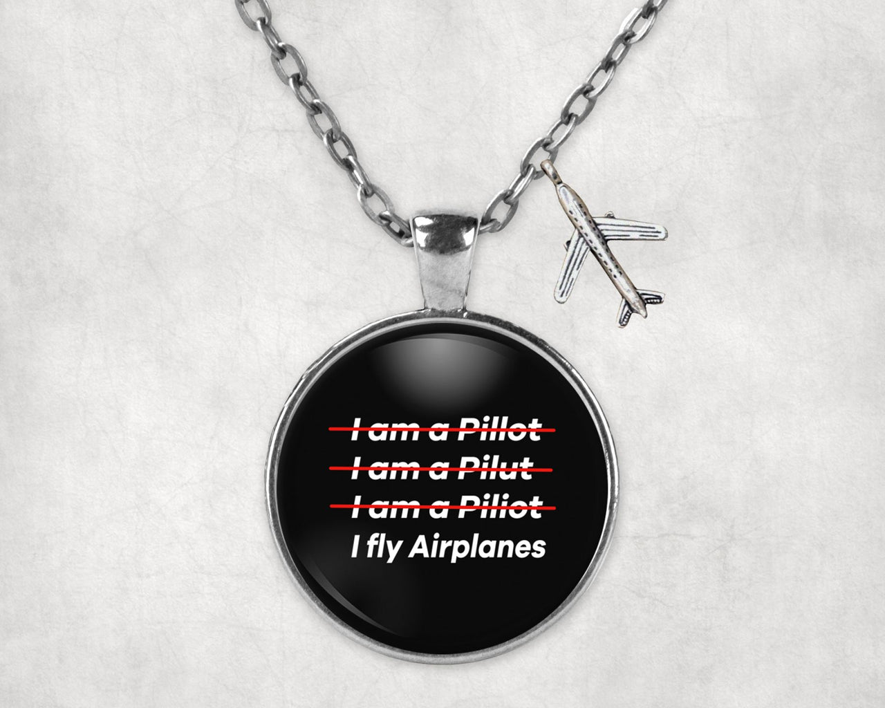 I Fly Airplanes Designed Necklaces