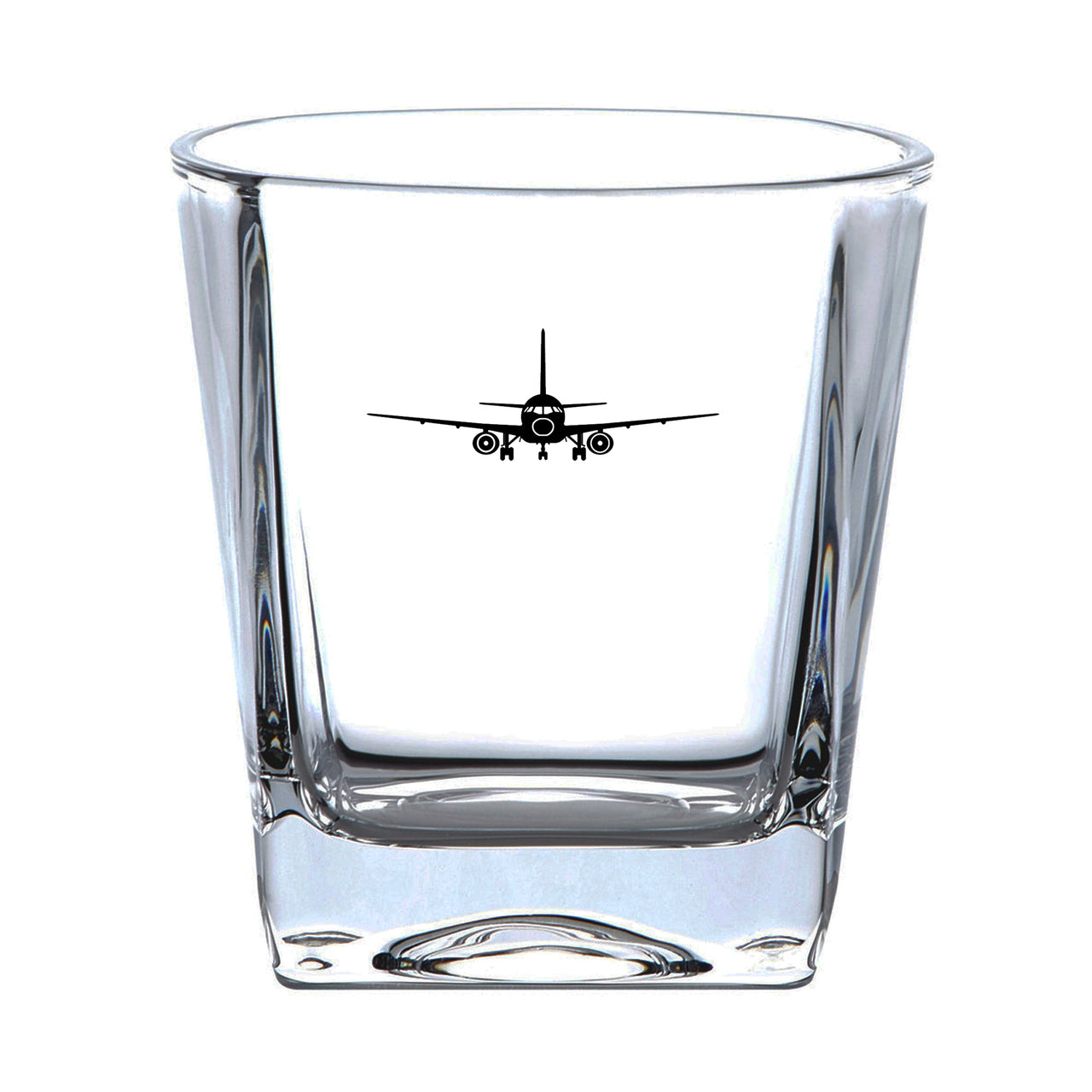 Sukhoi Superjet 100 Silhouette Designed Whiskey Glass