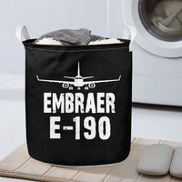 Thumbnail for Embraer E-190 & Plane Designed Laundry Baskets
