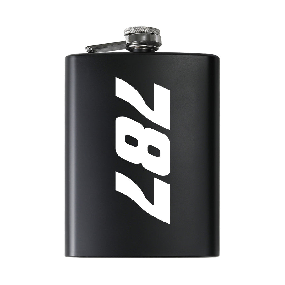 Boeing 787 Text Designed Stainless Steel Hip Flasks