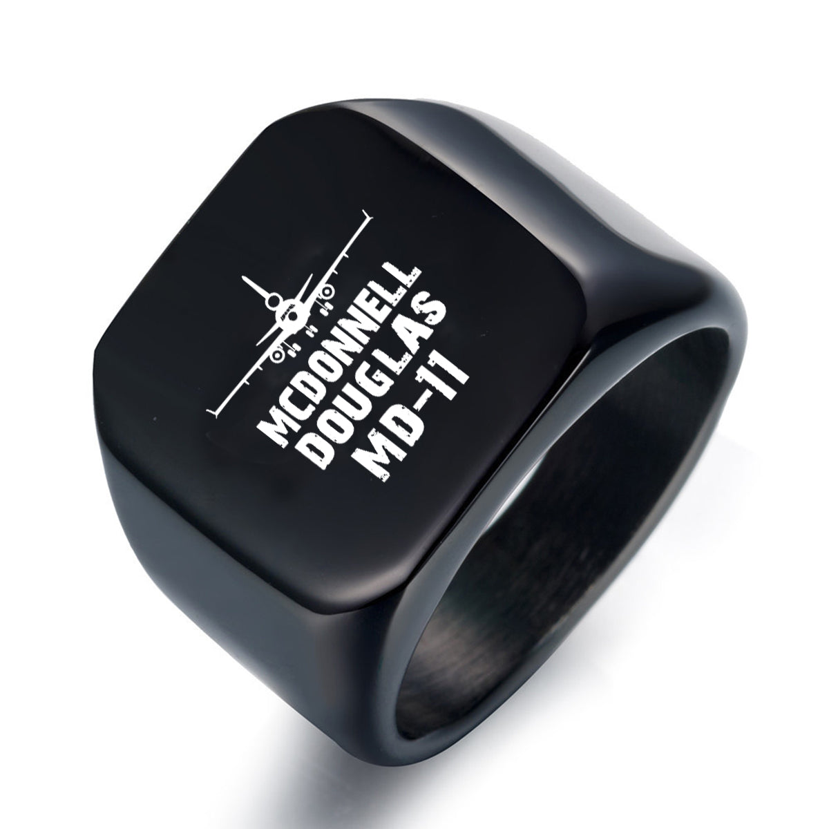 McDonnell Douglas MD-11 & Plane Designed Men Rings