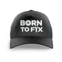 Thumbnail for Born To Fix Airplanes Printed Hats