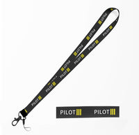 Thumbnail for Pilot & Stripes (3 Lines) Designed Lanyard & ID Holders