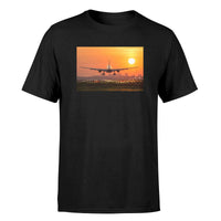 Thumbnail for Amazing Airbus A330 Landing at Sunset Designed T-Shirts