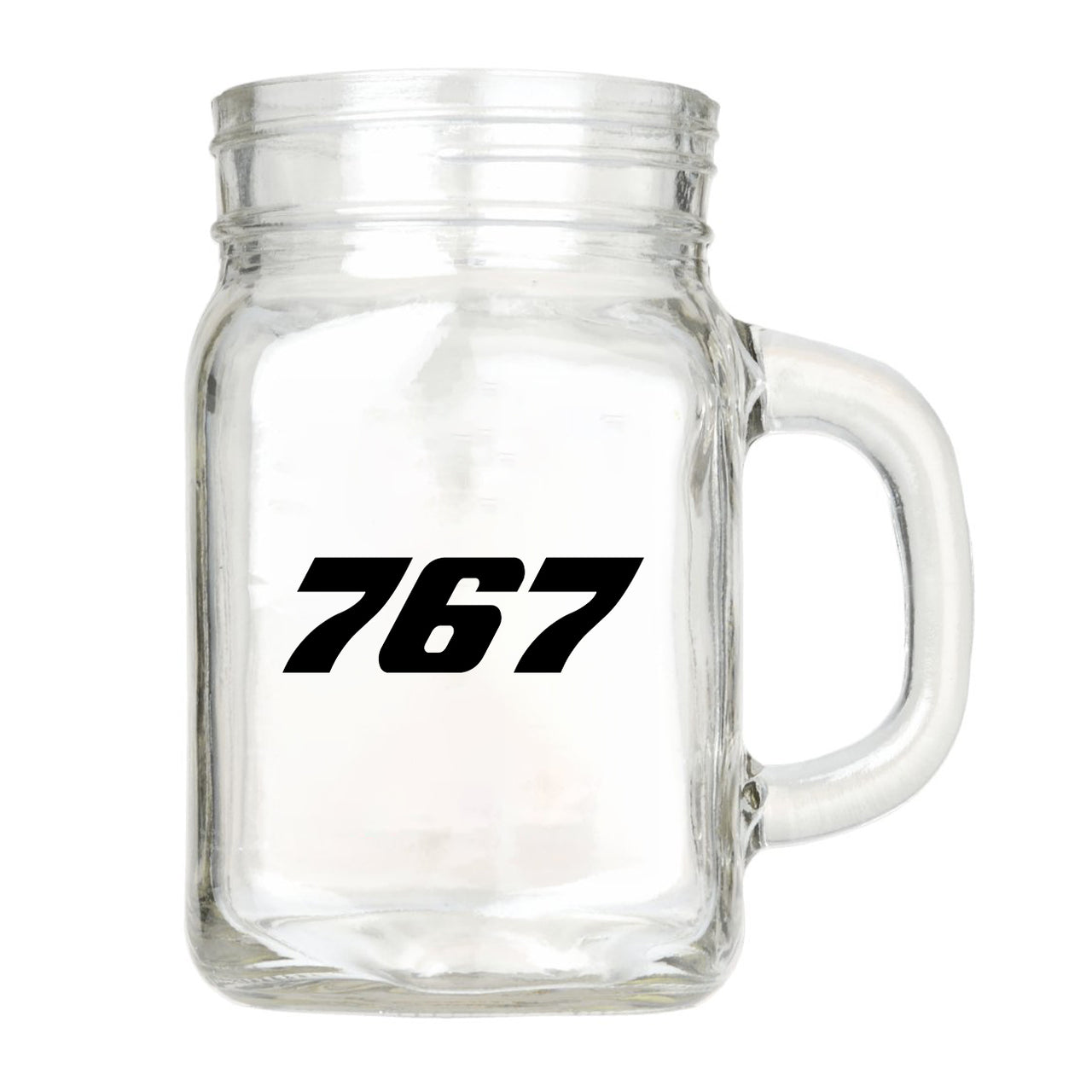 767 Flat Text Designed Cocktail Glasses