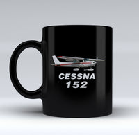Thumbnail for The Cessna 152 Designed Black Mugs