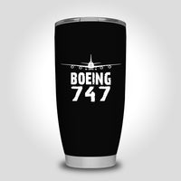 Thumbnail for Boeing 747 & Plane Designed Tumbler Travel Mugs