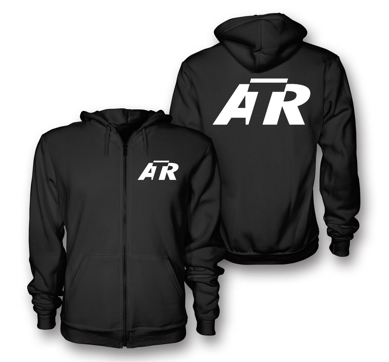 ATR & Text Designed Zipped Hoodies