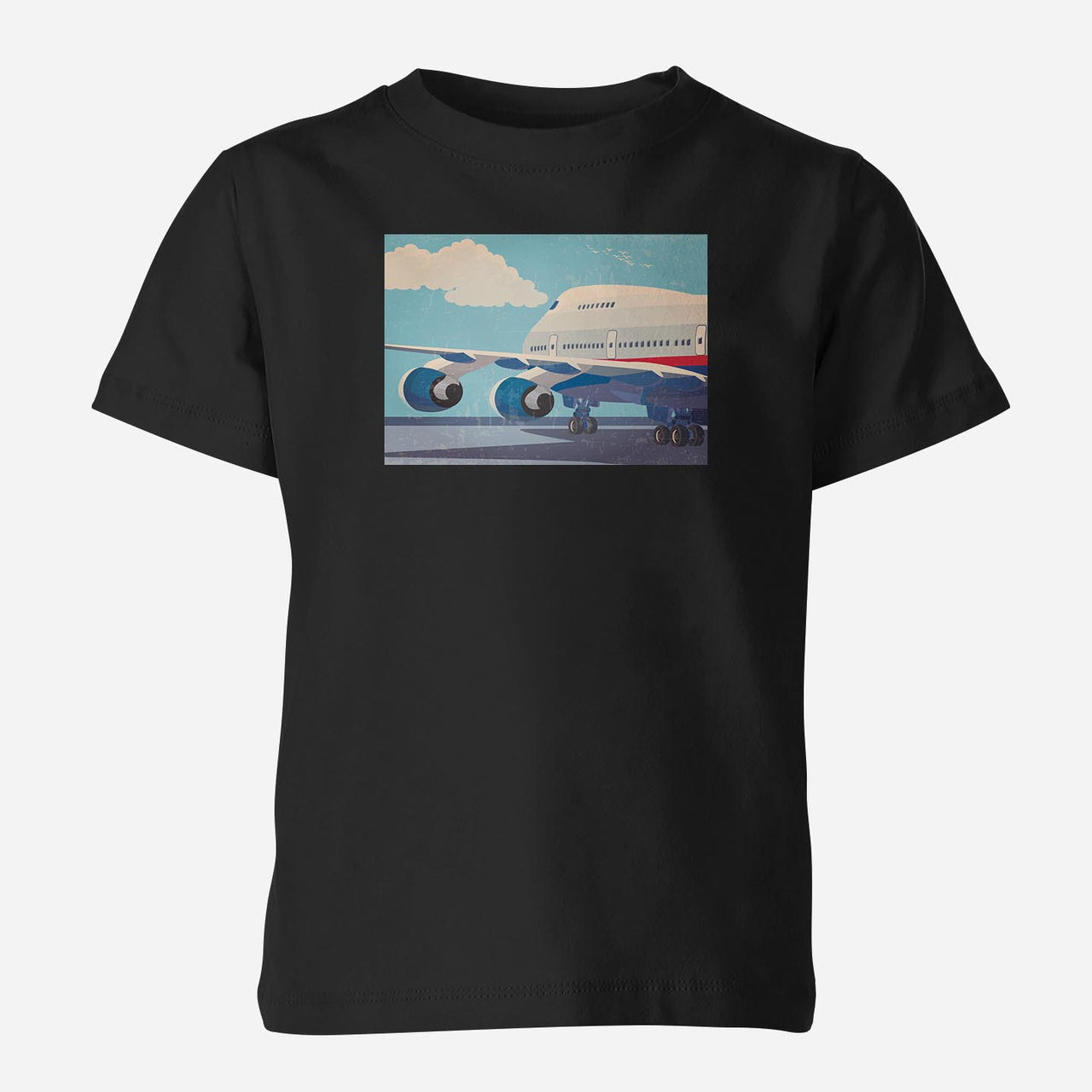 Vintage Boeing 747 Designed Children T-Shirts