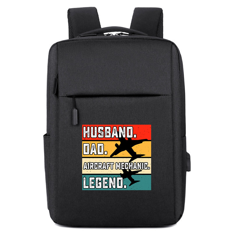 Husband & Dad & Aircraft Mechanic & Legend Designed Super Travel Bags