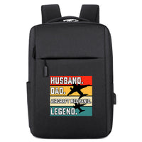 Thumbnail for Husband & Dad & Aircraft Mechanic & Legend Designed Super Travel Bags