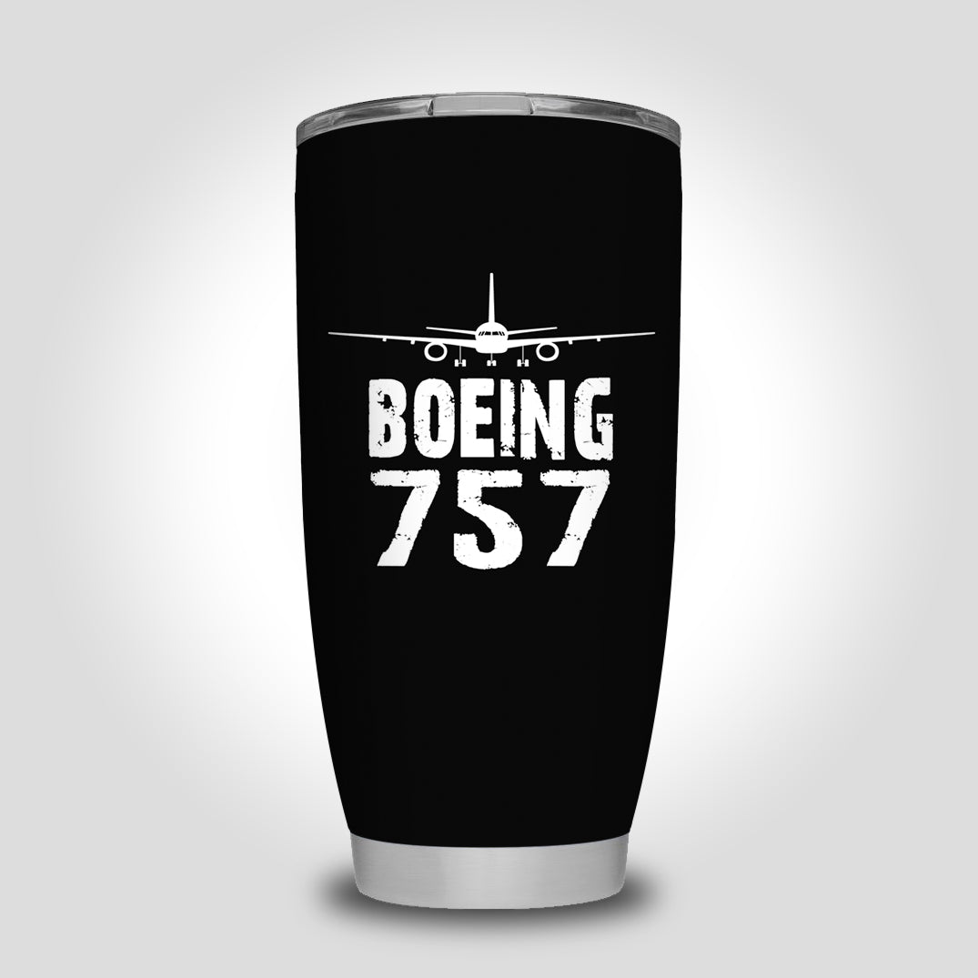 Boeing 757 & Plane Designed Tumbler Travel Mugs