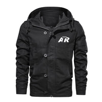 Thumbnail for ATR & Text Designed Cotton Jackets