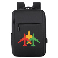Thumbnail for Colourful 3 Airplanes Designed Super Travel Bags