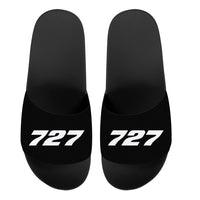 Thumbnail for 727 Flat Text Designed Sport Slippers