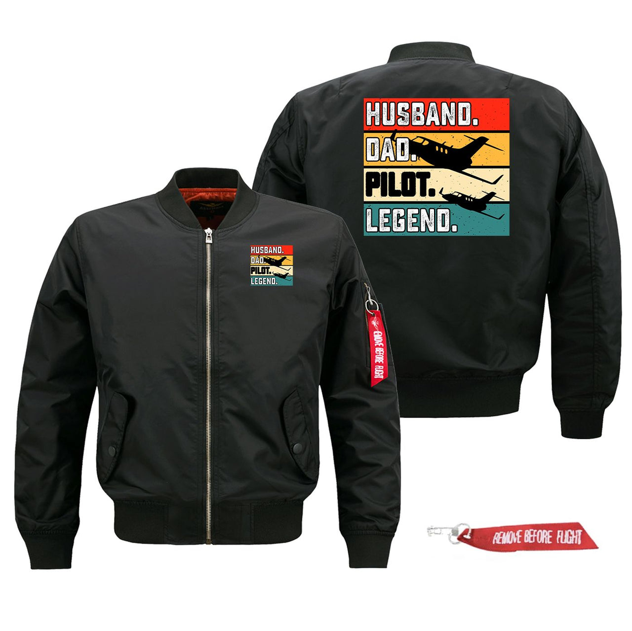Husband & Dad & Pilot & Legend Designed Pilot Jackets (Customizable)