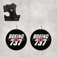Thumbnail for Amazing Boeing 737 Designed Wooden Drop Earrings