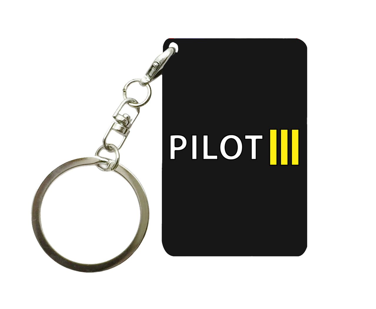 Pilot & Stripes (3 Lines) Designed Key Chains