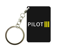 Thumbnail for Pilot & Stripes (3 Lines) Designed Key Chains