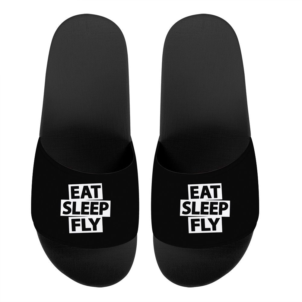 Eat Sleep Fly Designed Sport Slippers