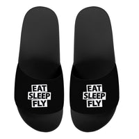 Thumbnail for Eat Sleep Fly Designed Sport Slippers