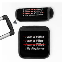 Thumbnail for I Fly Airplanes Designed Neoprene Luggage Handle Covers