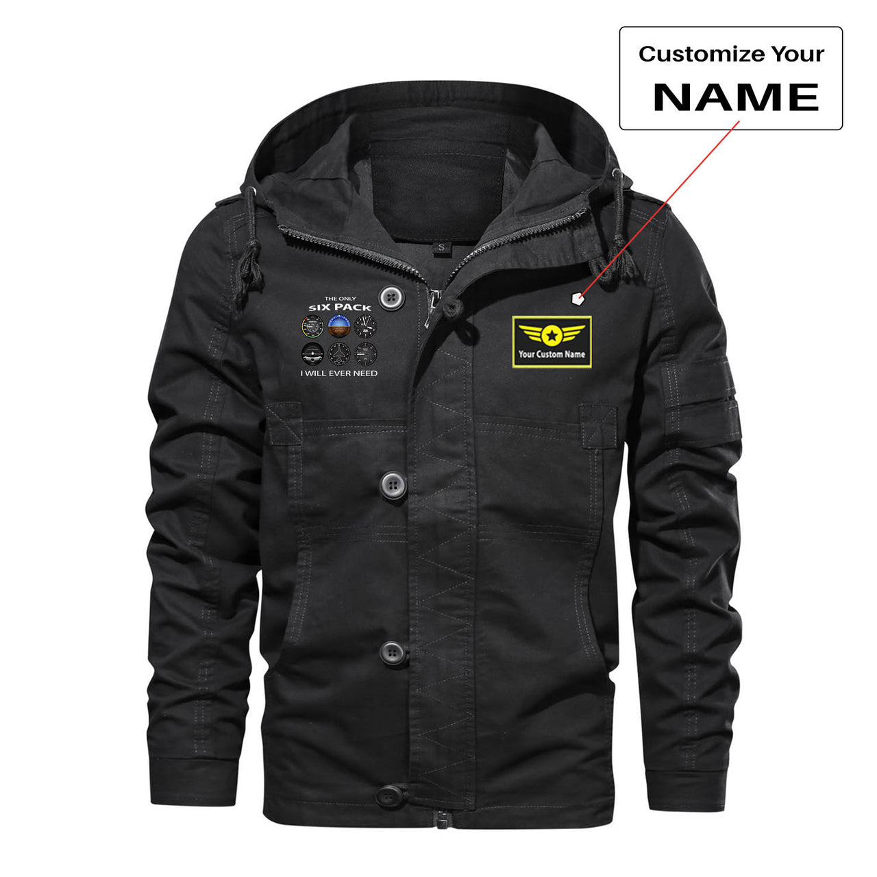 The Only Six Pack I Will Ever Need Designed Cotton Jackets