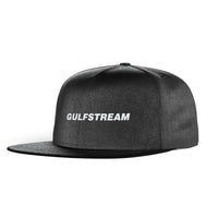 Thumbnail for Gulfstream & Text Designed Snapback Caps & Hats