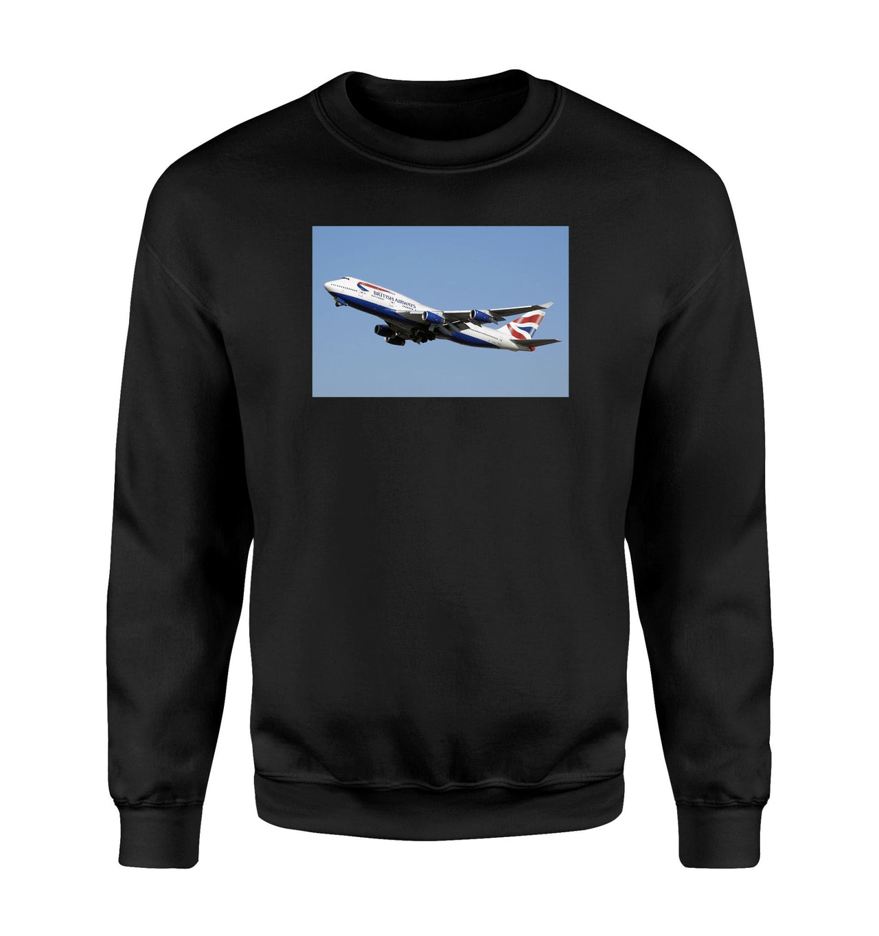 Departing British Airways Boeing 747 Designed Sweatshirts