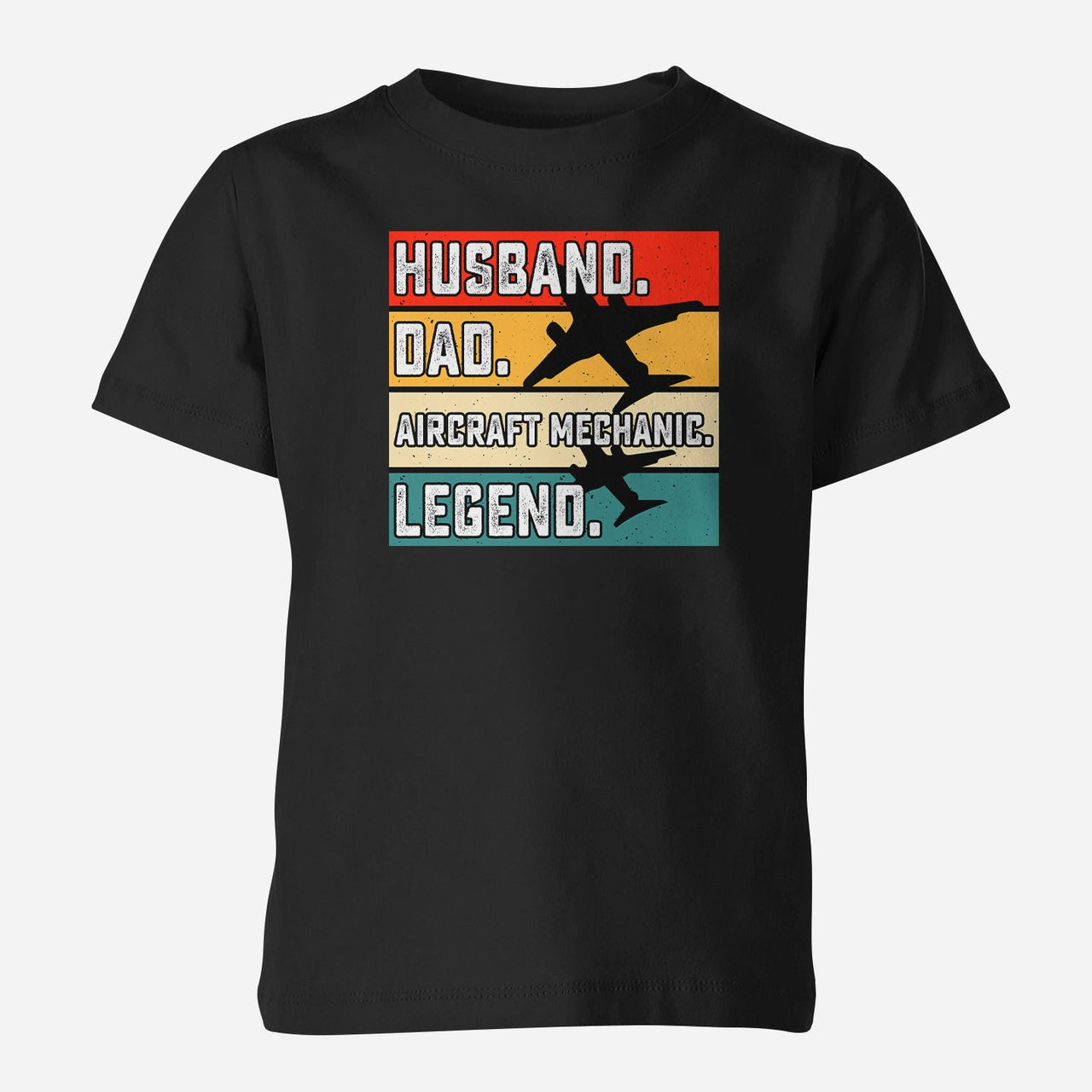 Husband & Dad & Aircraft Mechanic & Legend Designed Children T-Shirts