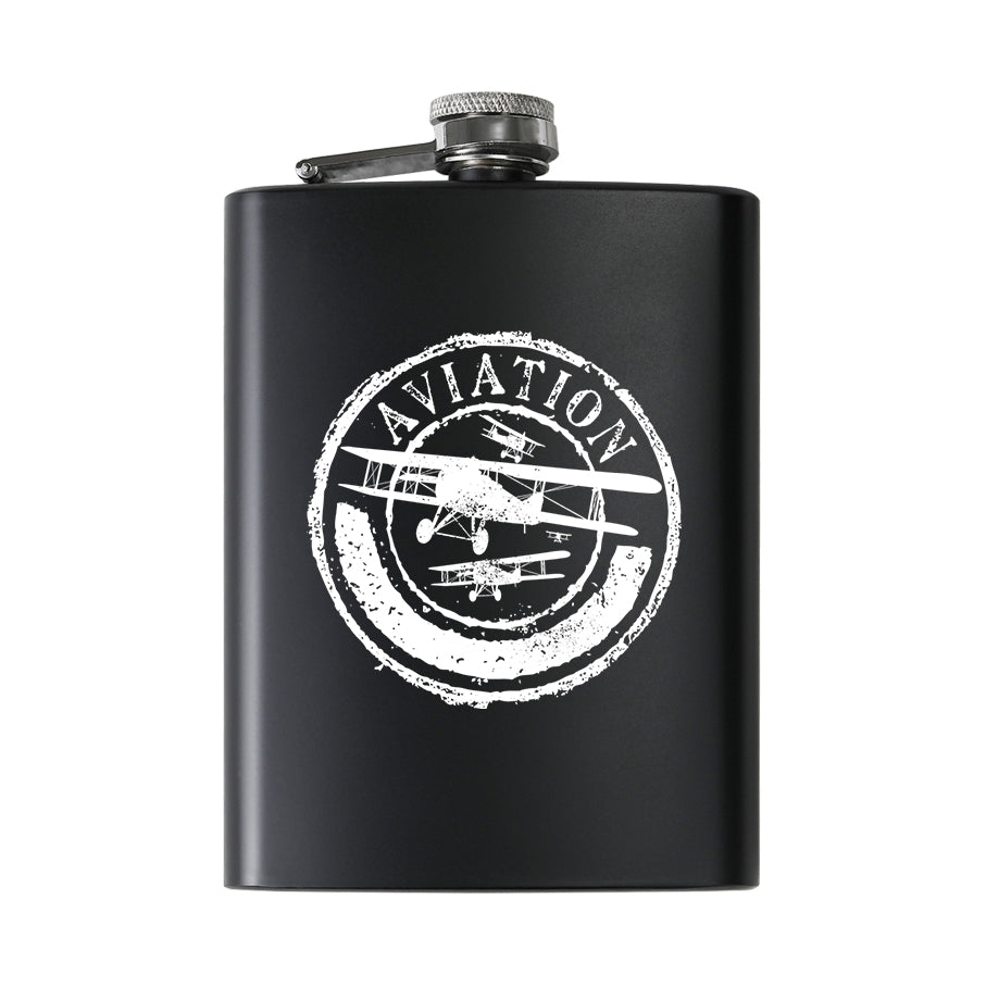 Aviation Lovers Designed Stainless Steel Hip Flasks