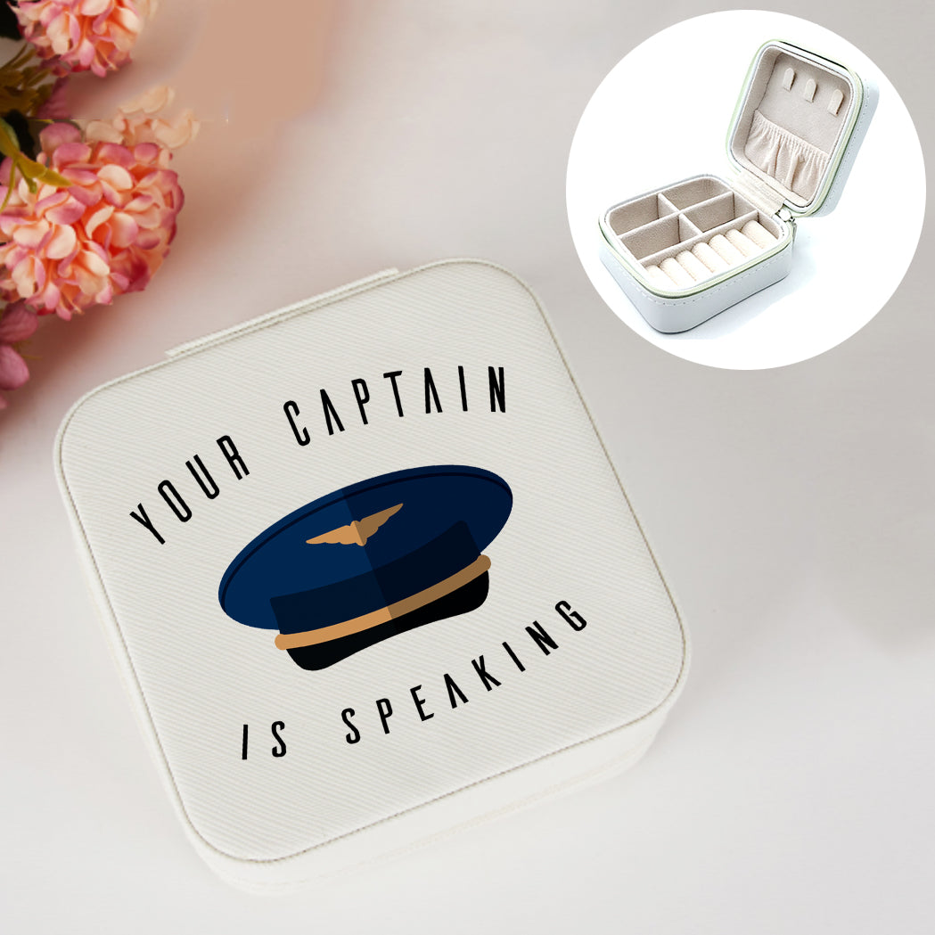 Your Captain Is Speaking Designed Leather Jewelry Boxes
